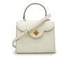 First Lady Diamond Ivory leather bag 02