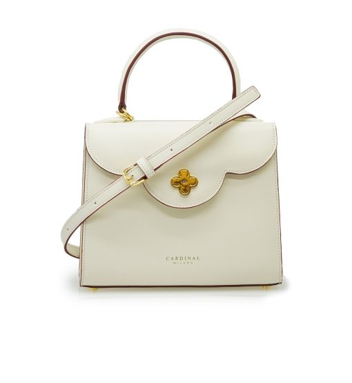 ⁦First Lady Diamond Ivory leather handbag⁩ - الصورة ⁦6⁩