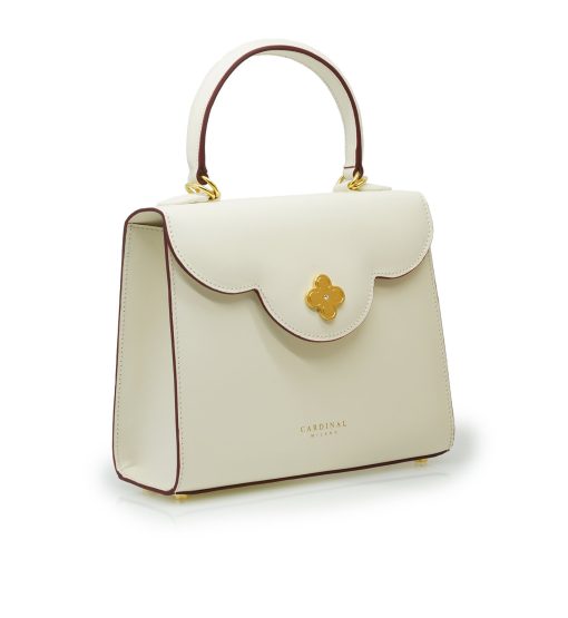 ⁦First Lady Diamond Ivory leather handbag⁩ - الصورة ⁦5⁩