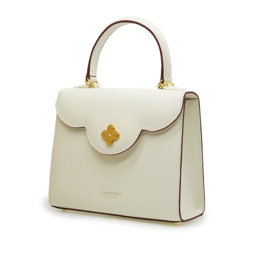 ⁦First Lady Diamond Ivory leather handbag⁩ - الصورة ⁦2⁩