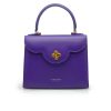First Lady Diamond Purple leather handbag 01