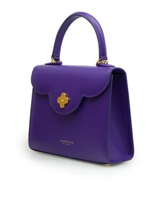 Alternative view of First Lady Diamond purple leather handbag