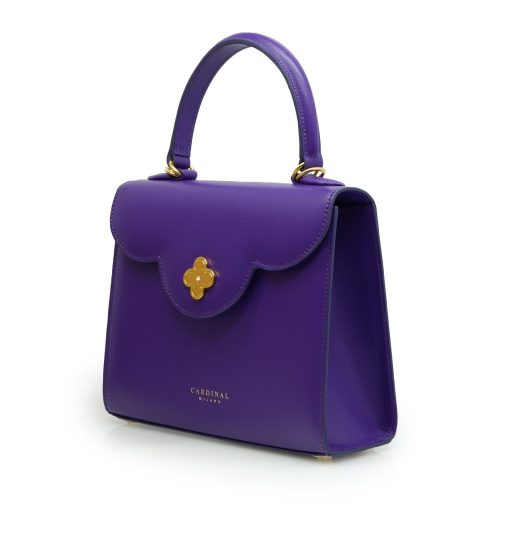 ⁦First Lady Diamond purple leather handbag⁩ - الصورة ⁦2⁩