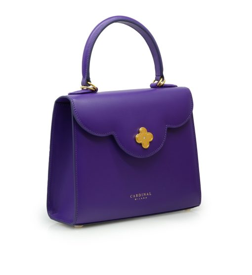⁦First Lady Diamond purple leather handbag⁩ - الصورة ⁦5⁩