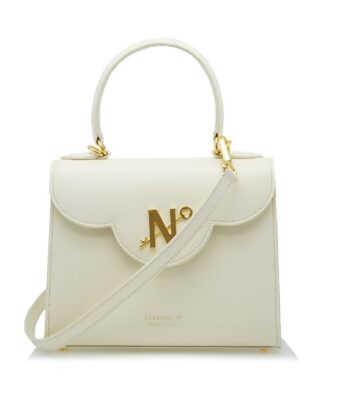 First Lady ivory hand leather bag MTO