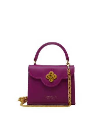First Lady micro pink leather bag MTO