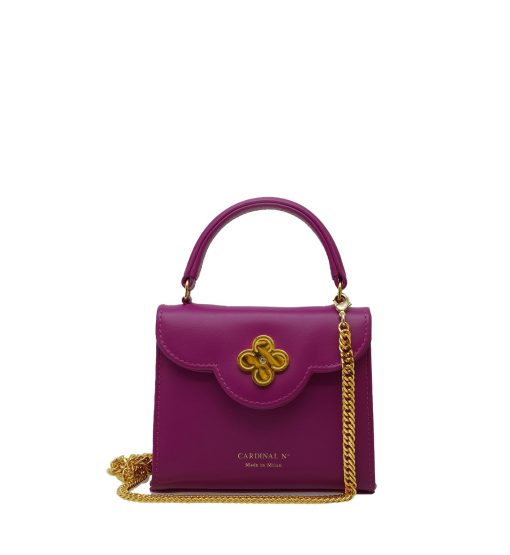 First Lady micro pink leather bag MTO