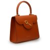 First Lady Secrets Orange leather handbag 06