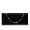 Time 22 Black Satin Clutch 05