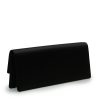 Time 22 Black Satin Clutch 06