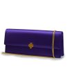 Time 22 Deep Purple Satin Clutch 03