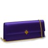 Time 22 Deep Purple Satin Clutch 04