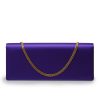Time 22 Deep Purple Satin Clutch 05