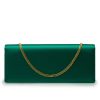 Time 22 Emerald Satin Clutch 06