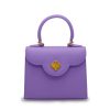 First Lady Small Diamond Malva Leather bag 01
