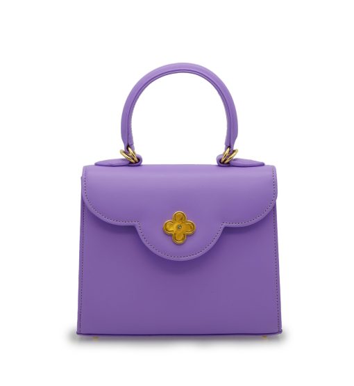 ⁦First Lady small diamond malva smooth leather handbag⁩ - الصورة ⁦4⁩