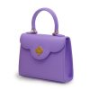 First Lady Small Diamond Malva Leather bag 06