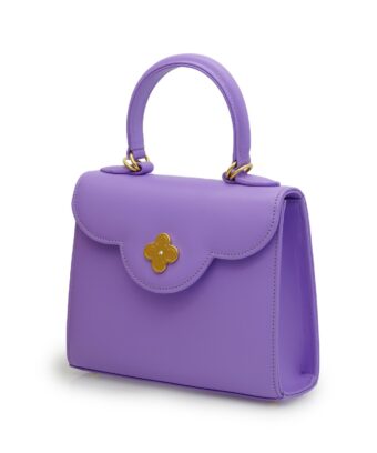 Alternative view of First Lady small diamond malva smooth leather handbag