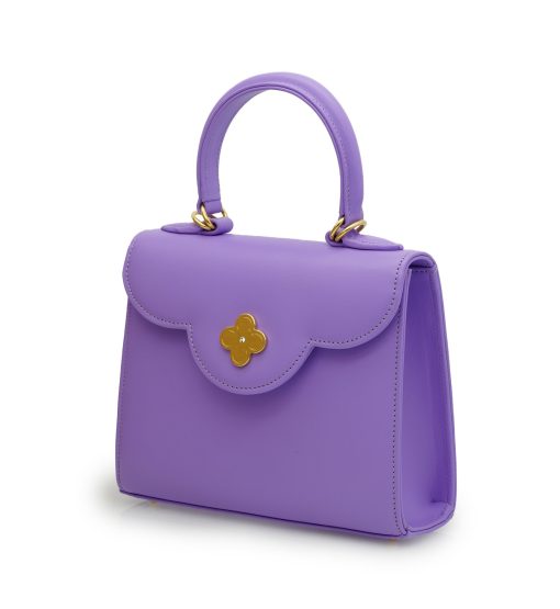 ⁦First Lady small diamond malva smooth leather handbag⁩ - الصورة ⁦2⁩