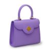 First Lady Small Diamond Malva Leather bag 07