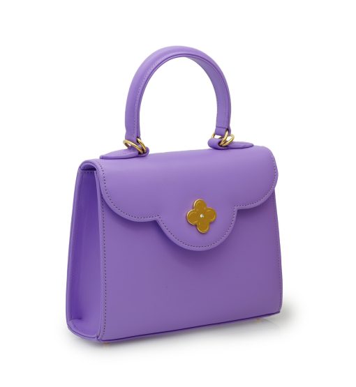 ⁦First Lady small diamond malva smooth leather handbag⁩ - الصورة ⁦3⁩