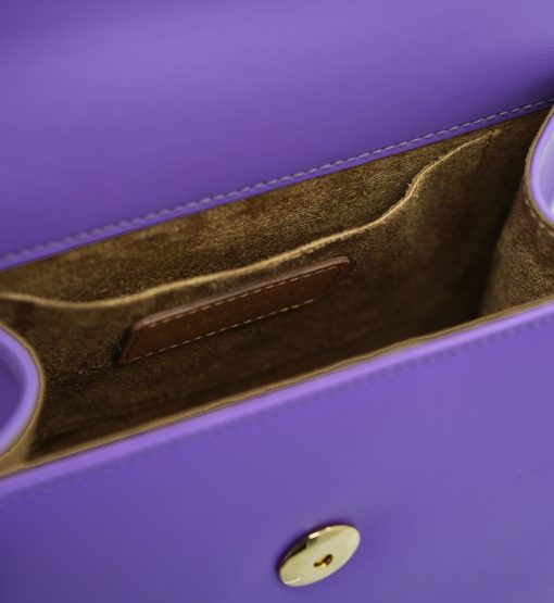 ⁦First Lady small diamond malva smooth leather handbag⁩ - الصورة ⁦9⁩
