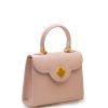 First Lady Small Diamond Rose Leather Bag 03
