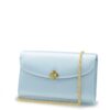Lady Princess Sky Blue Silk Clutch – by Cardinal Milano – luxury italian design