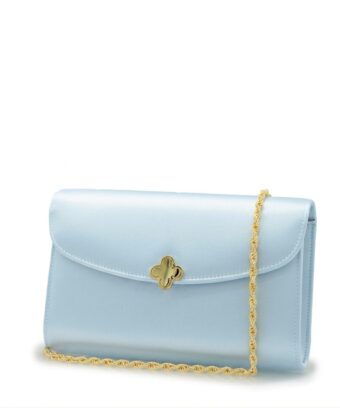 Alternative view of Lady Princess Sky Blue Silk Clutch