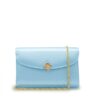 Lady Princess Sky Blue Silk Clutch – by Cardinal Milano – luxury italian design