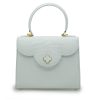 First Lady White croc embossed leather bag 01