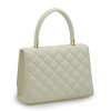 Opera Quilted Ivory Leather bag 03