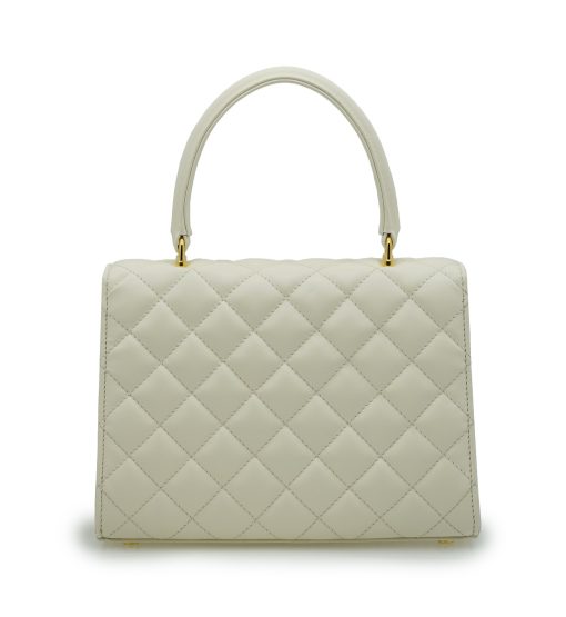 ⁦Opèra Quilted Ivory leather shoulder chain bag⁩ - الصورة ⁦4⁩