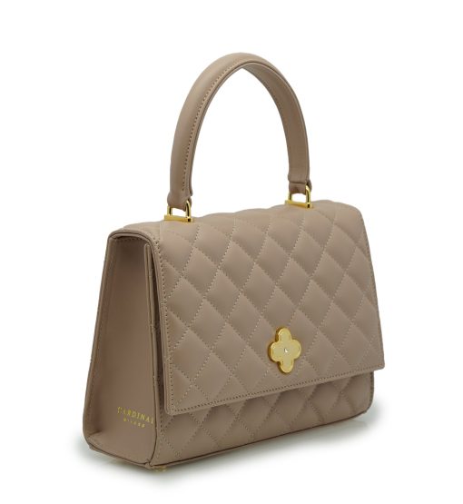 ⁦Opèra Quilted Powder leather shoulder chain bag MTO⁩ - الصورة ⁦3⁩