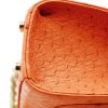 First Lady Small Orange Ostrich Leather Bag 11