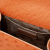 First Lady Small Orange Ostrich Leather Bag 12