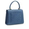 First Lady Blue ostrich Leather Bag 04