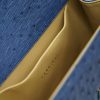 First Lady Blue ostrich Leather Bag 08
