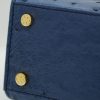 First Lady Blue ostrich Leather Bag 09