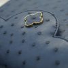 First Lady Blue ostrich Leather Bag 10