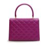 Opera Quilted orchid leather shoulder chain bag 04