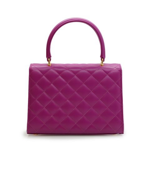 ⁦Opèra Quilted orchid leather shoulder chain bag⁩ - الصورة ⁦4⁩