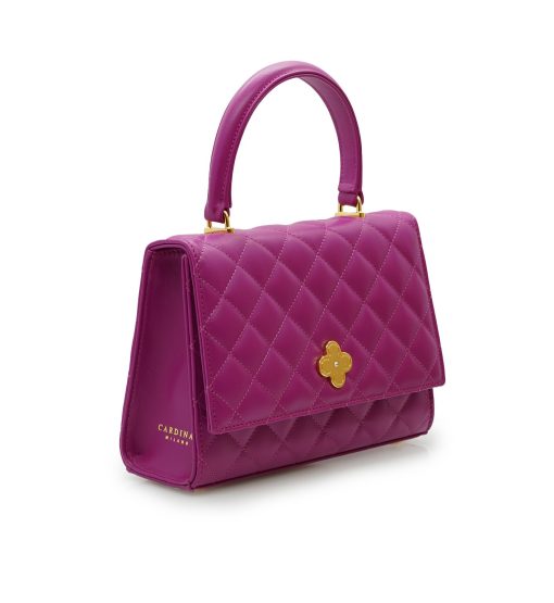 ⁦Opèra Quilted orchid leather shoulder chain bag⁩ - الصورة ⁦5⁩