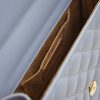 Opera Quilted Blue Lavanda Leather bag 06