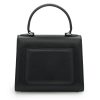First Lady Black Flower Twist Leather Bag 07