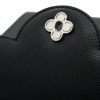 First Lady Black Flower Twist Leather Bag 10
