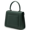 First Lady Dark Green Flower Twist Leather Bag 09