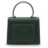 First Lady Dark Green Flower Twist Leather Bag 10