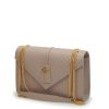 MiLady Powder Plain Leather Chain Bag 02 2