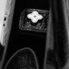 Small Tote Croc Embossed Black Silver 07